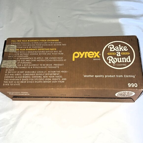 Vintage Pyrex Bake-a-Round  Bread Making Tube 1977 Original Box & Instructions - Picture 12 of 13